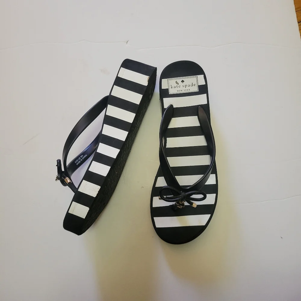 Kate Spade New‎ York Rhett platform wedge sandal 8 Boho Preppy Elevated Basic